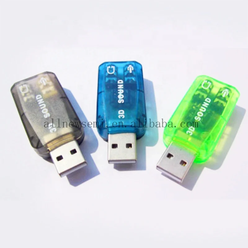 Hot-sale CM108 Chipset USB 2.0 to 3D AUDIO SOUND CARD ADAPTER VIRTUAL 5.1 CH Sound Track