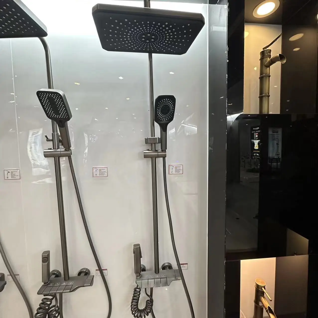 Light Luxury Bathroom Four-function Shower Set Foreign Copper Rain Shower Set