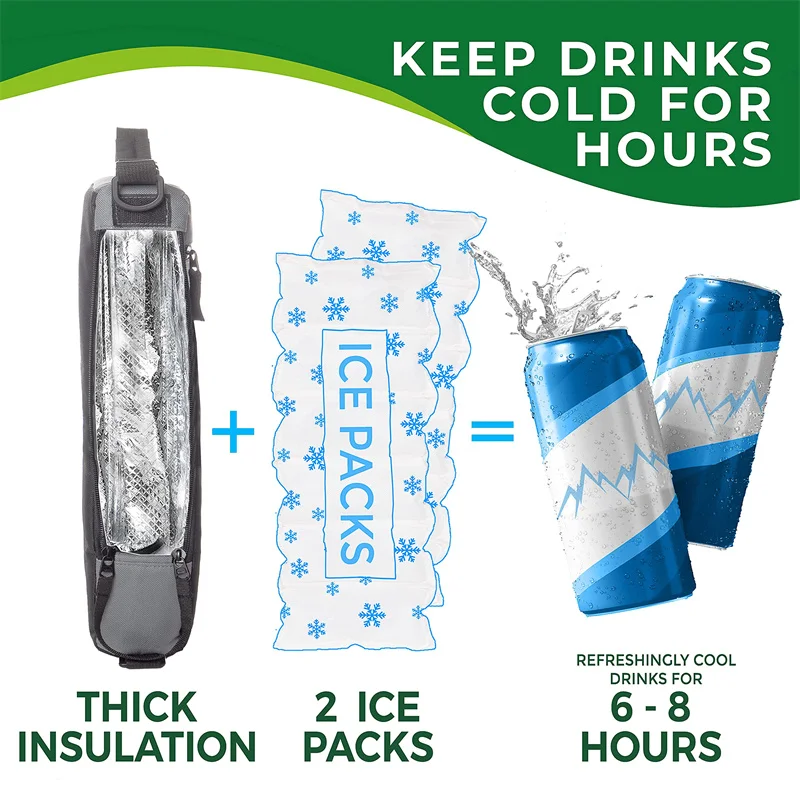Golf Cooler Bag Plus Keeps Drinks Cold for Hours Insulated Beer Sleeve and Cooler Bag Golf Bag Cooler Insulated Hidden