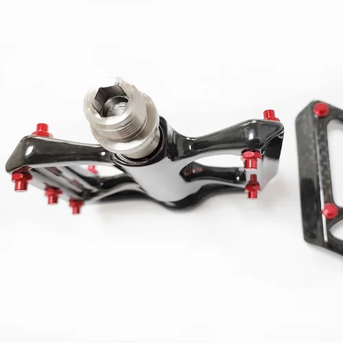 Ультралегкая модная велосипедная педаль из углеродного волокна с 6 подшипниками, педаль из углеродного волокна для горного велосипеда