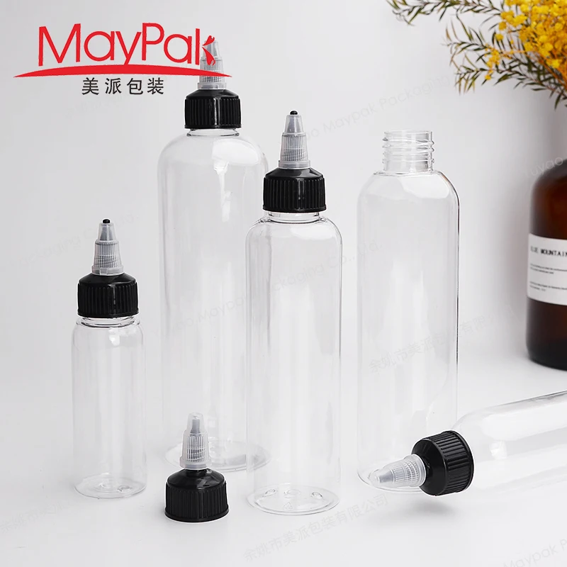 30ml 50ml 4oz 8oz 16oz 100ml 250ml 300ml 500ml Hair Oil Dye Squeeze Applicator Packaging Bottle With Twist-open Dispensing Cap