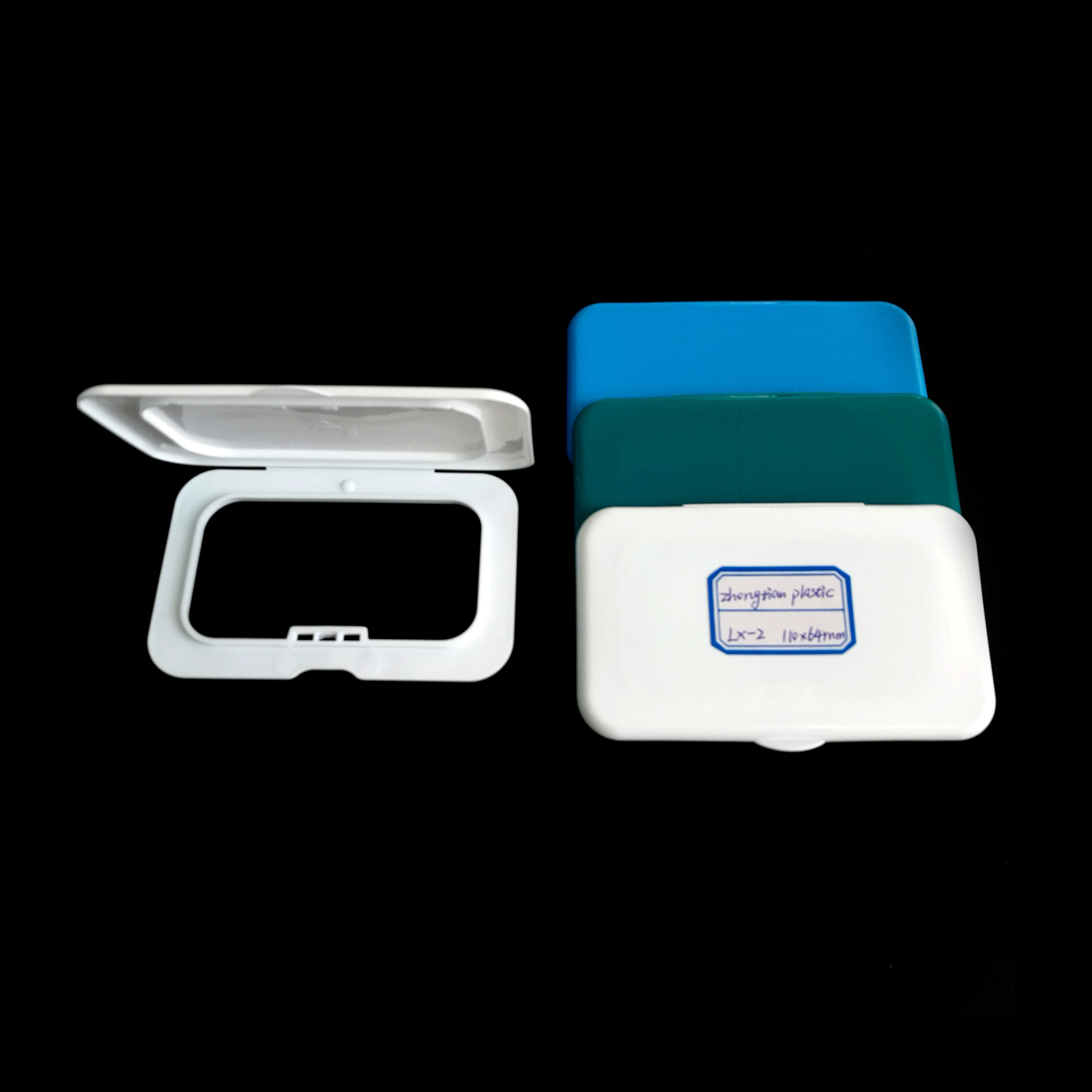 PP Plastic wet wipes tissue baby square flip top lid for wet wipes packaging