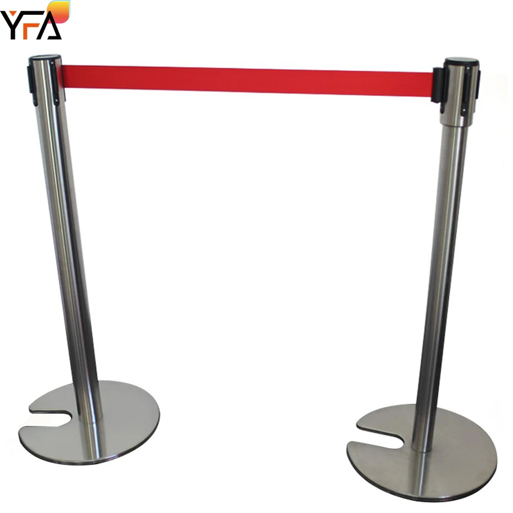 High Quality Stackable U-Shaped Base Telescopic Belt Guardrails,Crowd Control Queue Lines,Railing Pillars,Traffic Organizers