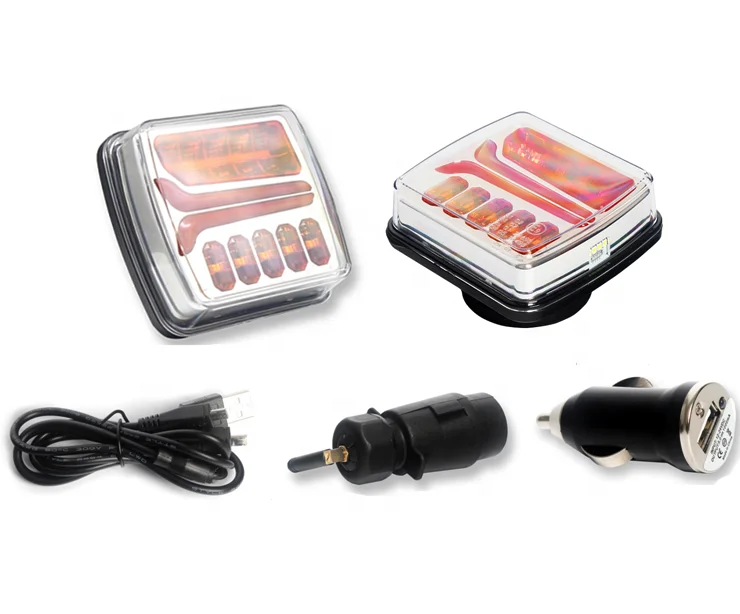 
LED wireless magnetic trailer light kit for trailers 