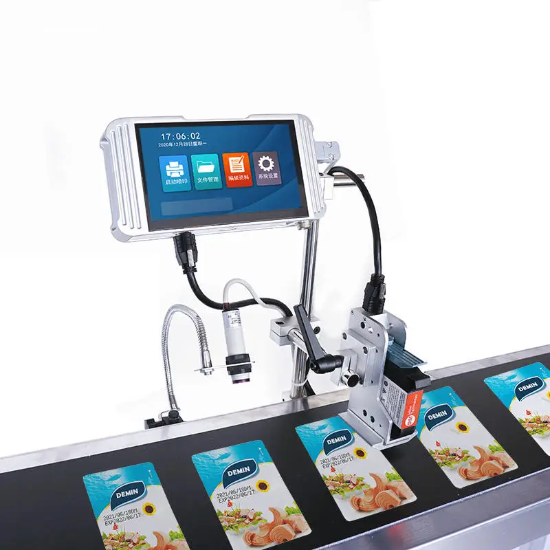 Automatic Industrial Date Code Printer Mini Handled Online Inkjet Coding Machine Dater Printer
