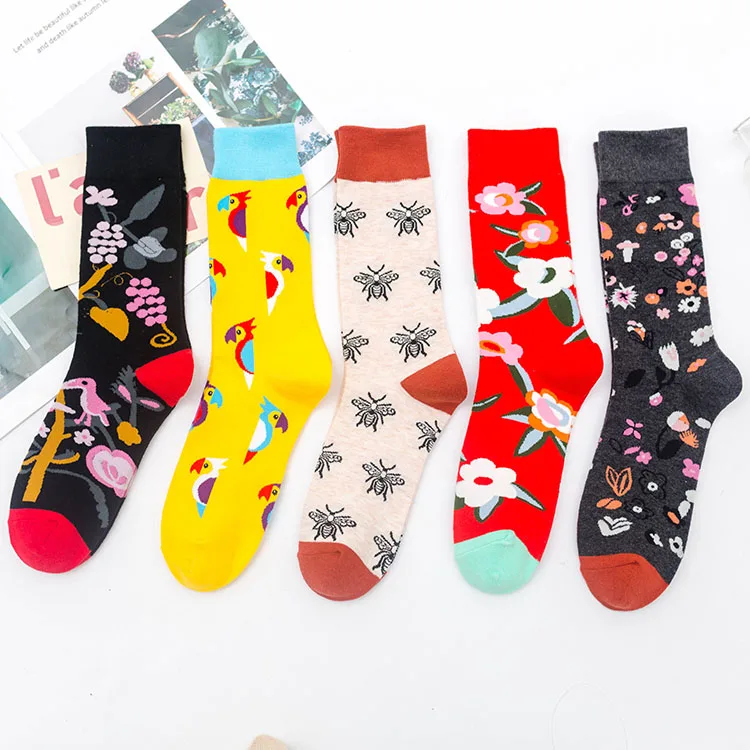 Customized European and American street new color socks