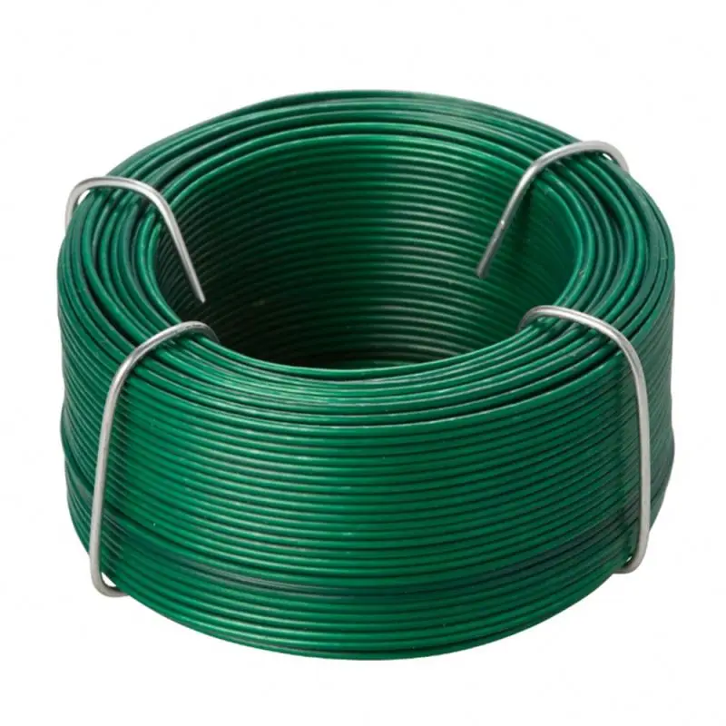 Heavy Duty Pvc Coated Green Garden Wire Pvc Coated Garden Wire Green Florist Wire For Garden