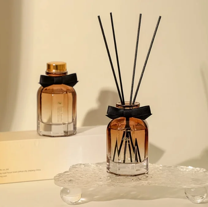 Reed Diffuser 120ml Luxury Gift Air Fresh Clear Round Glass High Quality Perfume Oil fragrance diffuser