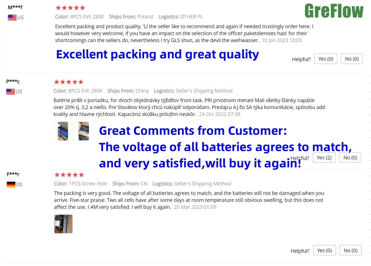 DDP Price Europe Warehouse EVE CATL battery lifepo4 280ah 302ah 304ah 320ah 3.2v lifepo4 battery cell for solar energy system