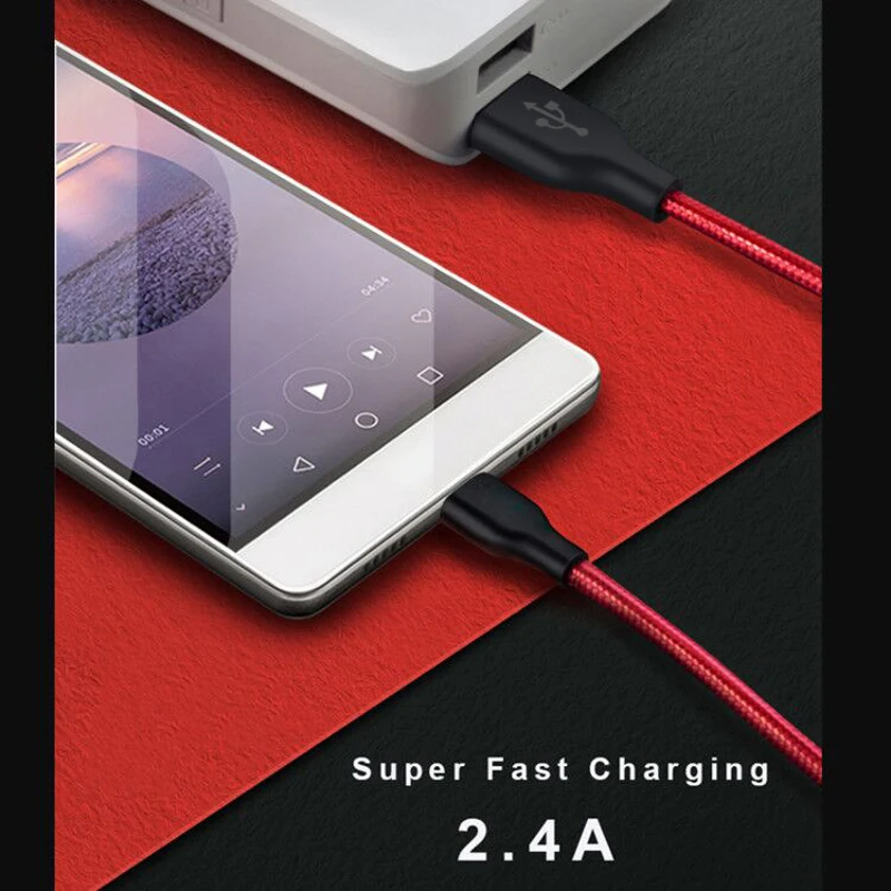 5V3A кабель USB Type-C usb-c для быстрой зарядки и передачи данных в нейлоновой оплетке usbc устройство шнур usb мобильного телефона зарядное