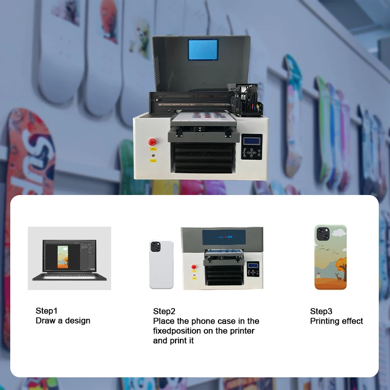 A3 3360/6090 Size Automatic Mini Plotter Pen Printing Machine UV Flatbed Printer Xp600 Printhead inkjet printer