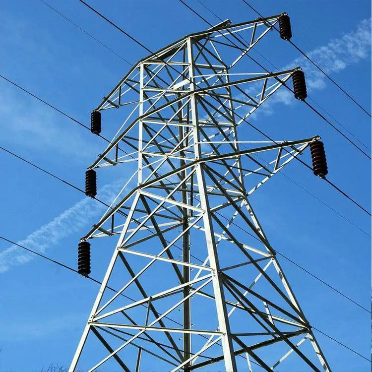 Hot sale electric power transmission line lattice galvanized 500KV Power Transmission Steel Tower