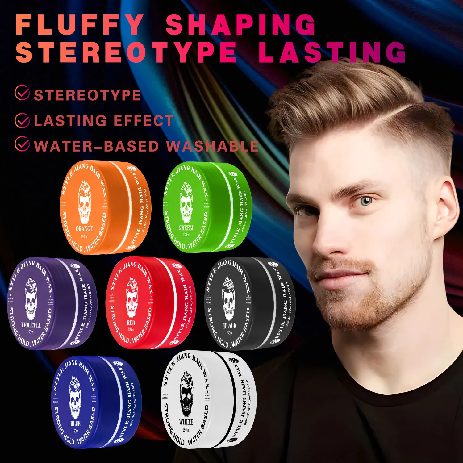 Private label Korea Men Fashion Long Lasting Hair Styling Products for Random Hair Style Gel Pomade