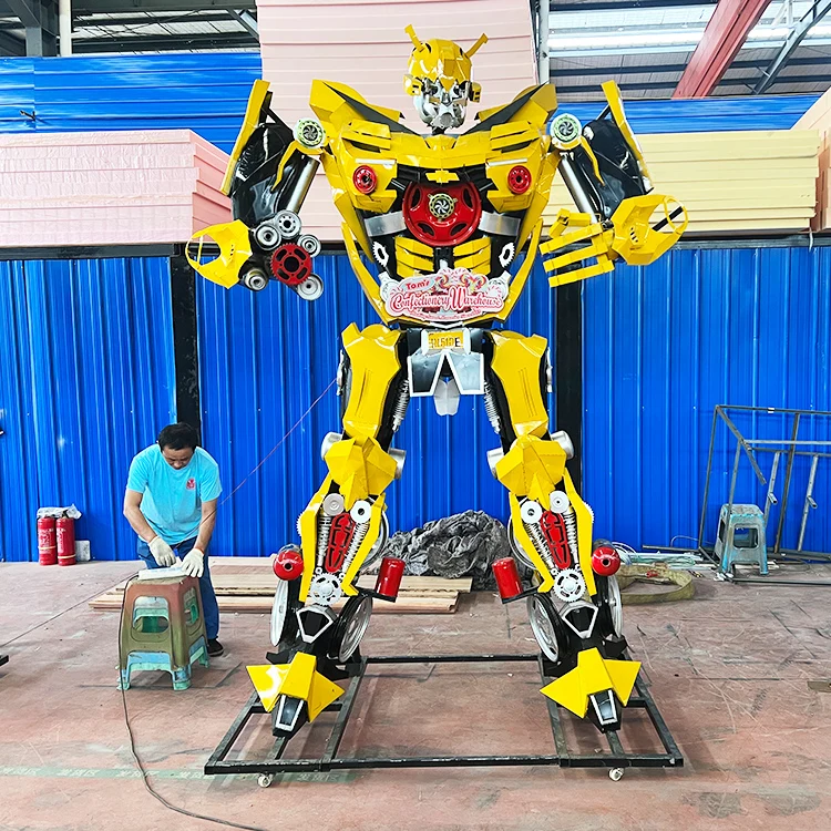 High Simulation Life Size Customized Size Big Animatronic Robot Man Statue