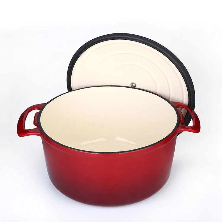 Кухонная посуда голландская Печь круглая чугунная эмалированная запеканка