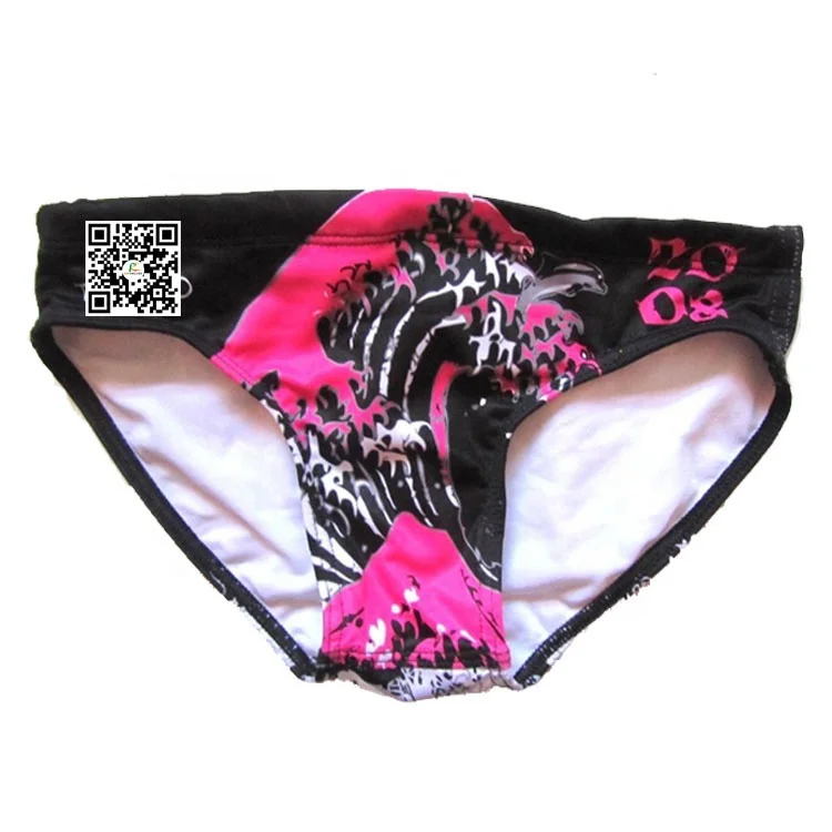 Wholesale Custom Sublimation Swim Brief Printed Swimwear Men Swim Trunk