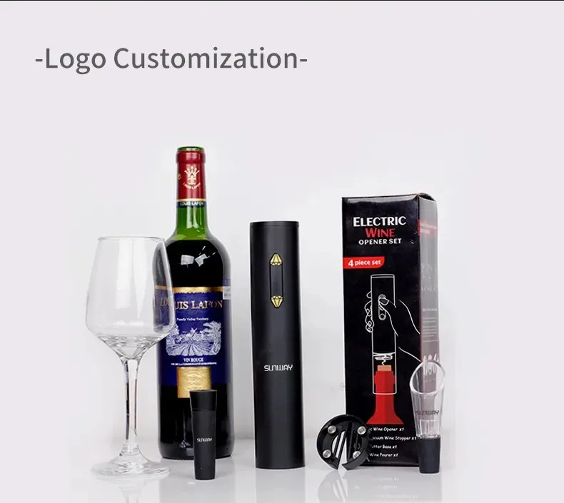 The New Ideas 2024 Innovative Unique Product Wine Opener Electric Kitchen Accessories Set for Women Gift Promotional