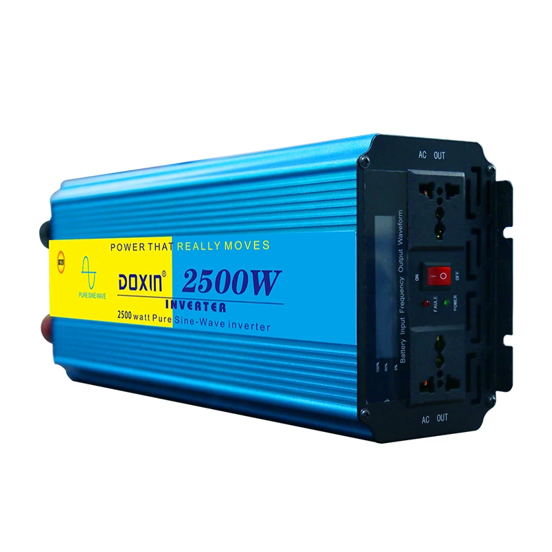 DOXIN 2500 Вт Чистая синусоида 24vdc на 230vac salar инвертор с пультом дистанционного управления переключатель