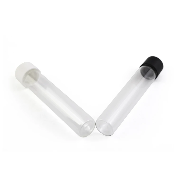 22*115mm glass tube custom any sizes metallic version child resistant lids for ur rolls packaging