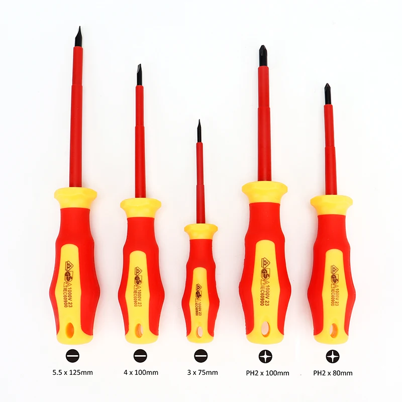 VDE GS 5 piece 1000V Insulated Screwdriver set Safety Insulated Tools Screwdriver Set VDE electrician tool set