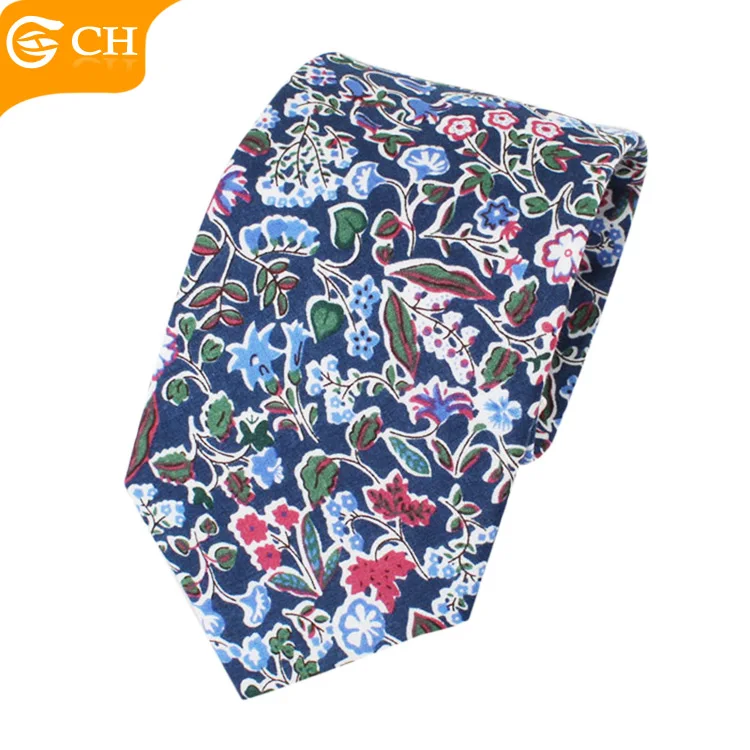 
 Китайские Модные мужские хлопковые галстуки с цветочным принтом  