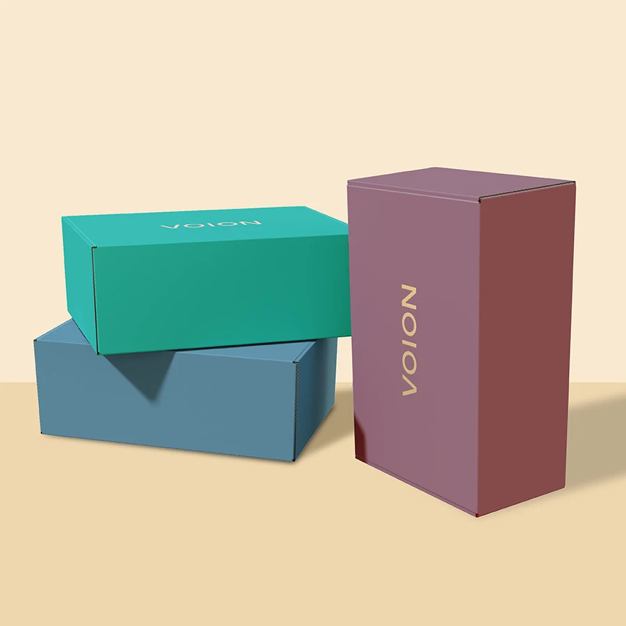 Изготовленный на заказ логотип напечатанный замок для ушей гофрированный картон упаковка для одежды Косметика Макияж продукты