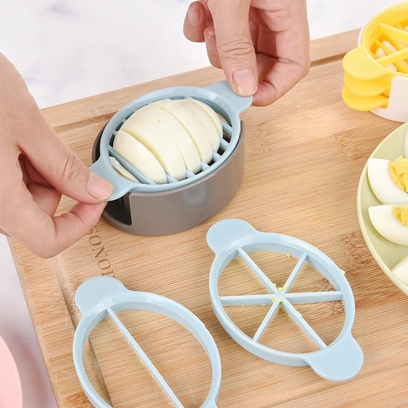 Egg Slicer For Hard Boiled Eggs Egg Shell Cutter Slicer For Strawberry Fruit Wire With 3 Slicing Styles Widget