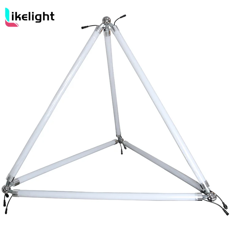 LIKELIGHT 360Degree LED tube Lighting  Dmx D40mm RGB RGBW LED Tube Light Music Interactive LED Video Tube Light