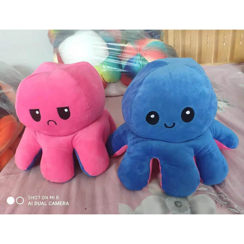 Cute express mood Reversible Octopus Plushie Octopus Plush