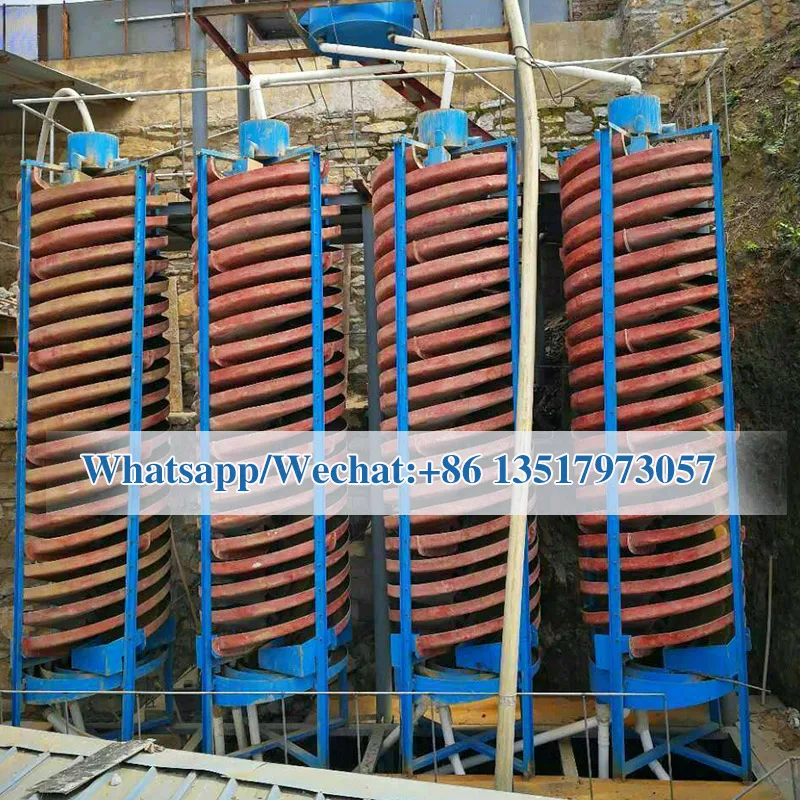 rutile zircon iron ore processing spiral concentrator