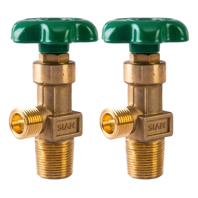 SiAN Industrial Gas Valve Manufacturer Brass Safety Gas Flow Control H2 Cylinder Valves OEM Accept Flapper Type Hydrogen Valve