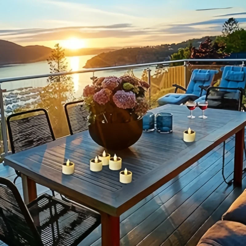 Ramadan Decorative Easter Day Led Solar Candle Lamp Flashing Solar Electronic Candle Yellow Color Lighting for Living Room Decor