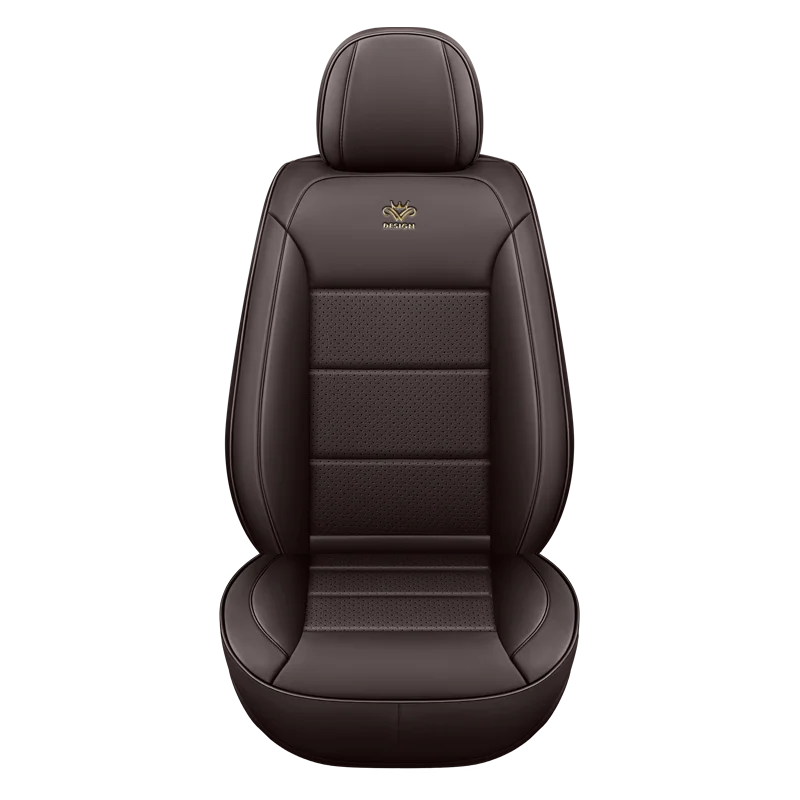 Sports Leather Car Seat Covers Full Set Protector Separate Headrest Cap Universal Fit for Toyota 4Runner