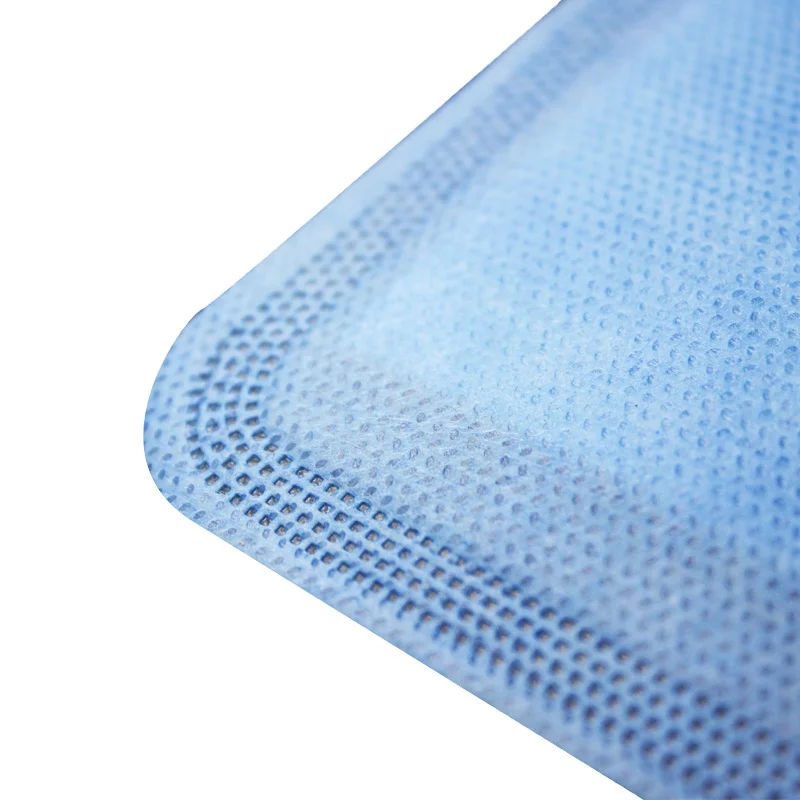 Large Suction Volume Non Adhesive Wound Skin Friendly New Polymer High Breathability Blue Surgical Absorbent Pad Dressing