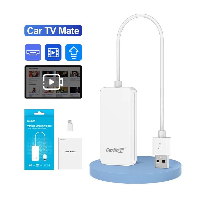 New Carlinkit Carplay Car Tv Box Adapter Hdmi Video Input Conversion Box Game Consoles Multimedia Car Tv Mate Stick Dongle