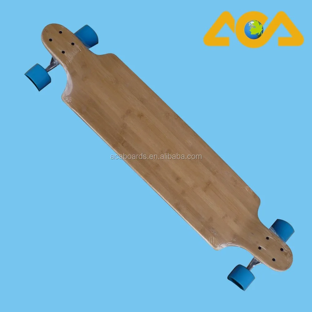 wholesale any shape blank longboard deck in bamboo for electric skateboard