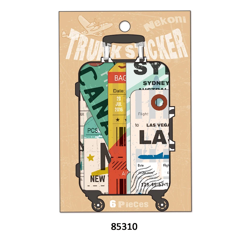 Nekoni Waterproof Stickers Aesthetic Original Stickers Trunk Suitcase Decorative Self Adhesive Decals for Luggage Stickers