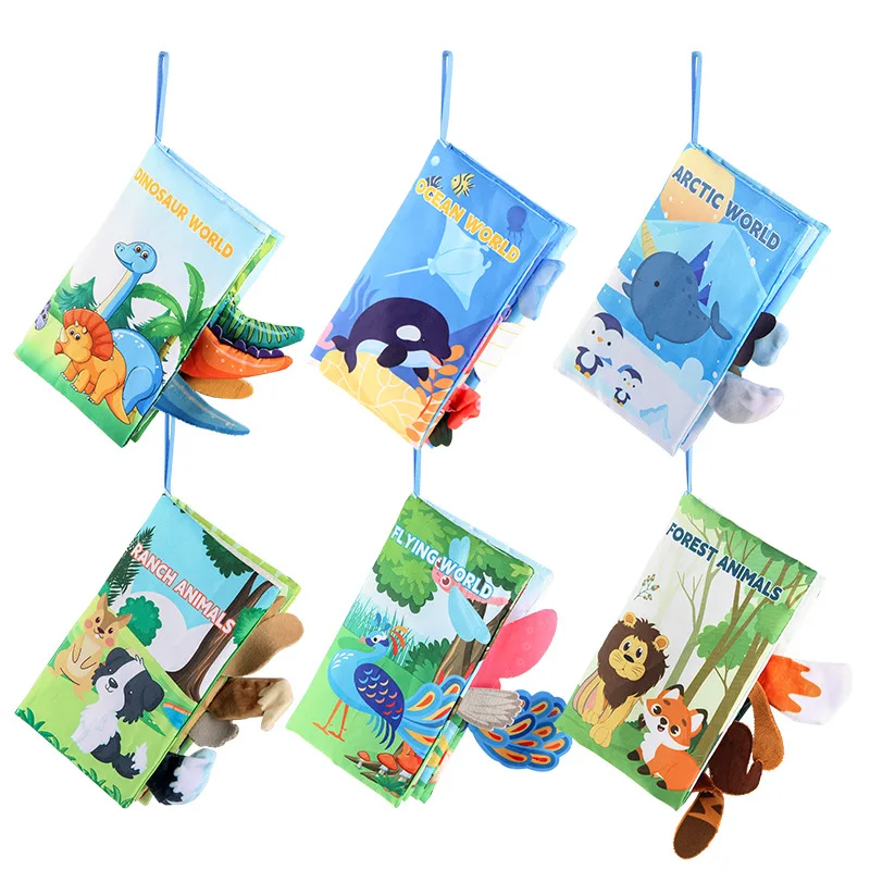 Baby Cloth Book Intelligence Development Soft Learning Cognize Reading Books for Baby Early Educational Toys