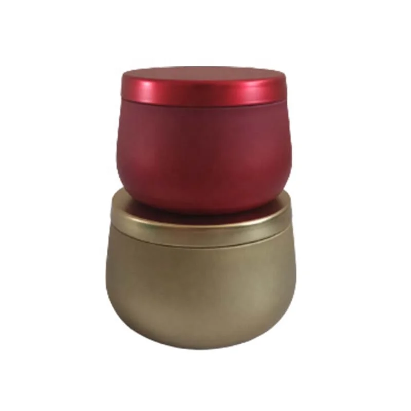 8 Oz Empty Christmas Metal Cosmetic Candle Tins Jar Cans