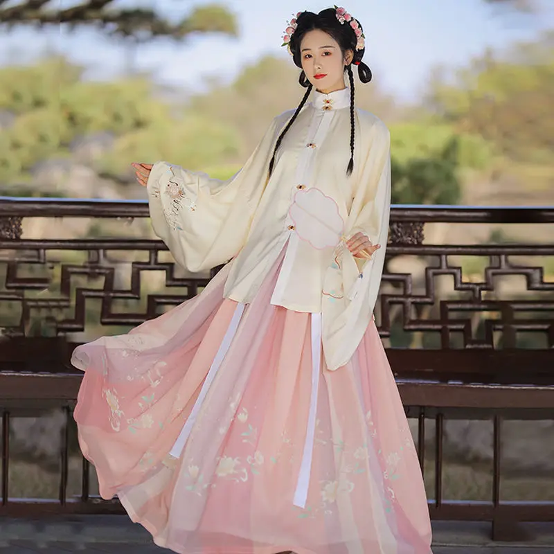 
Ming Dynasty Hanfu female authentic original 2021 new Chinese style authentic daily immortal ancient spring and summer s 