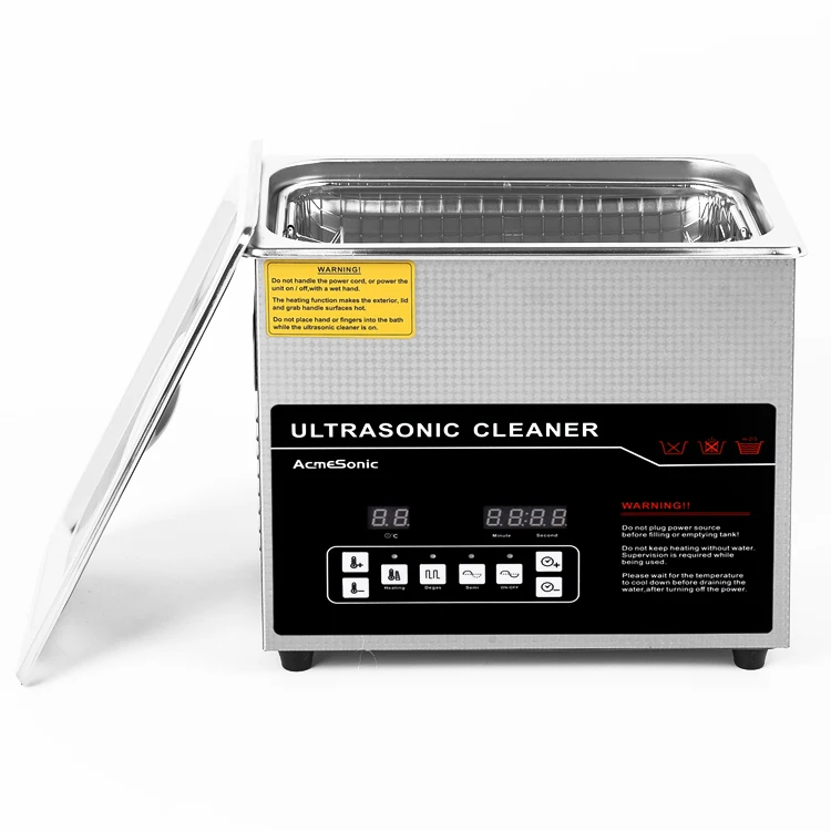 New Home Use Industrial Ultrasonic Cleaner with Electric Engine Motor and PLC Plastic Material Hot Water Cleaning Process 3L