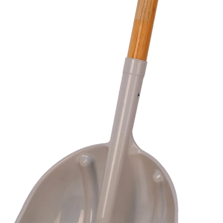 Heavy duty Plastic Snow Shovel Snow Removal Scoop Shovel Grain Scoop Farming Shovel with Wood Handle