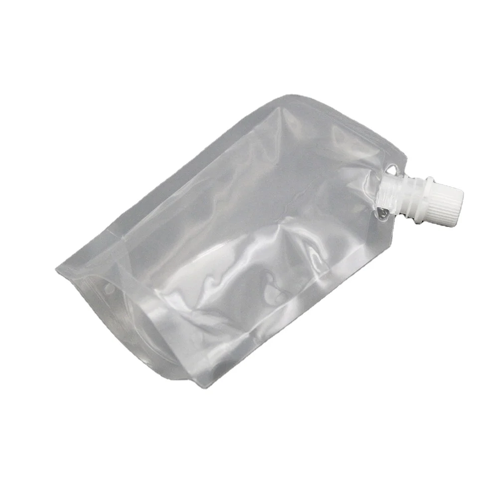 Liquid stand up pouch with spout/liquid packaging bags/liquid refill bags