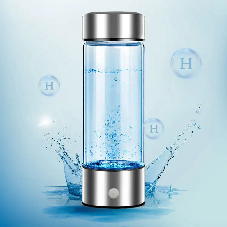 420ml Portable Hydrogen Water Bottle Generator Water Ionizer Machine Hydrogen Rich Water Glass Health Cup for Travel