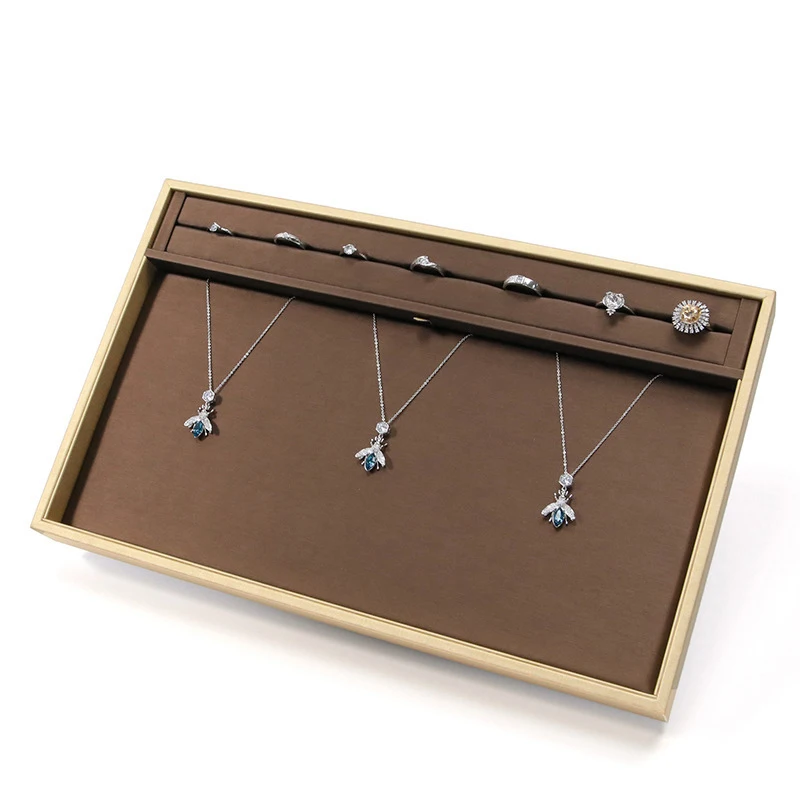 Fashionable Wood Jewelry Display Props Customized Ring Display Plate Good Quality Necklace Display Stand