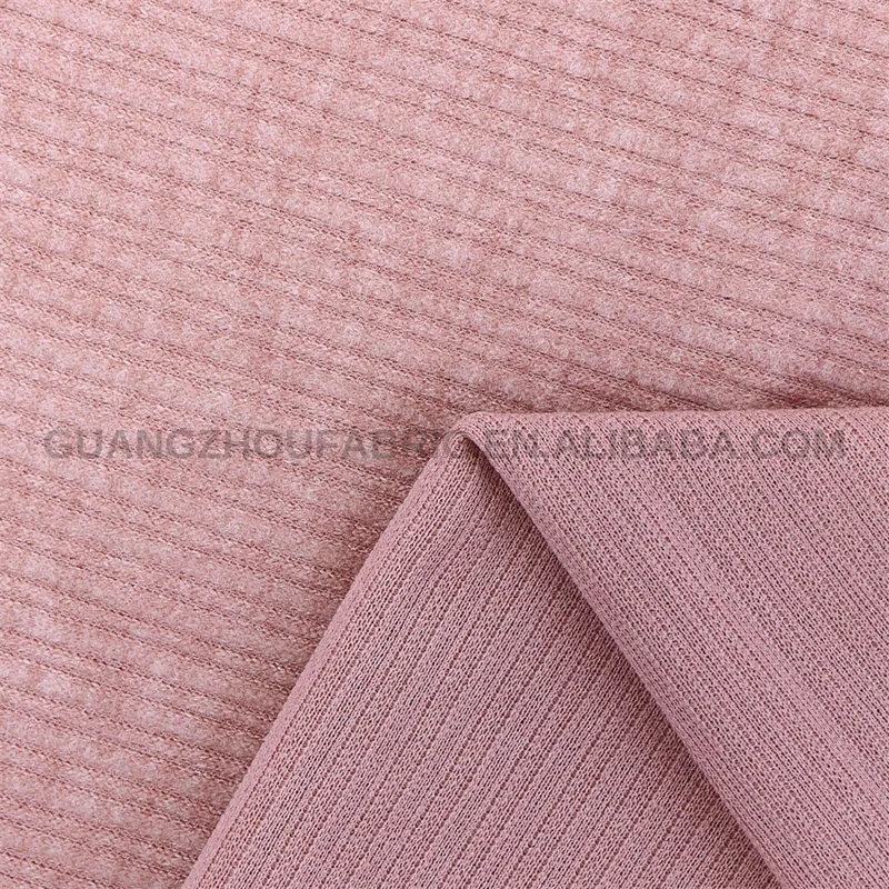 280G Hot Sales Wholesale Waterproof For Shirt Imitation Cashmere Wide Stripe Rib Fabric