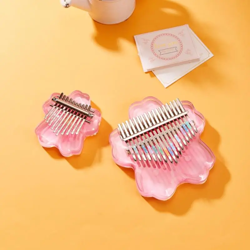 transparent acrylic kalimba 10 key personalizado for kids