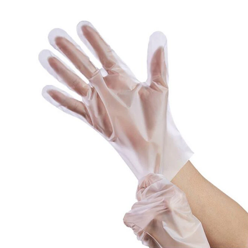 Food Grade Polyethylene Glove Food Prep Hand Gloves Powder Free Disposable TPE Gloves Transparent