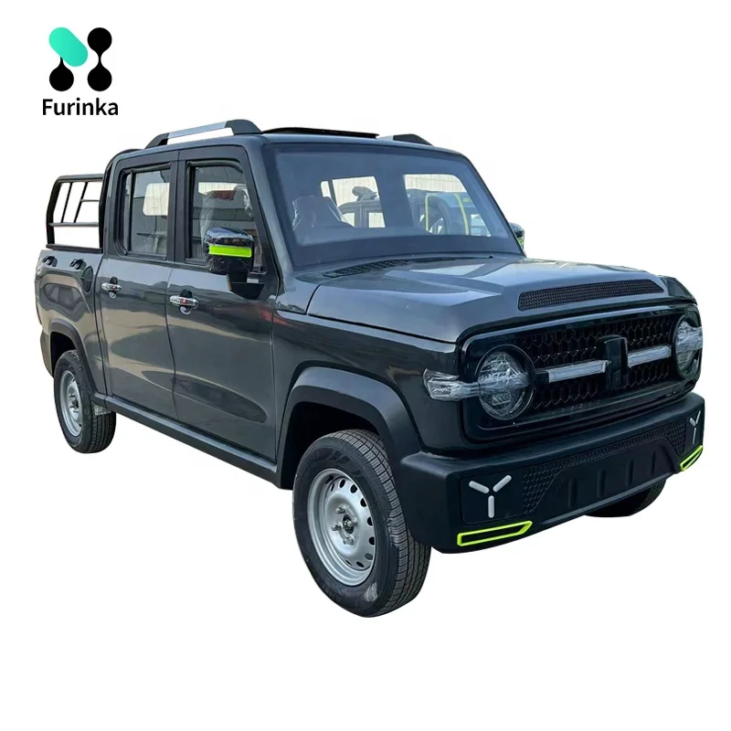 2020 hot sale 4 doors 4 seats 4 wheels vehicles cheap sports solar electric car pick up EEC