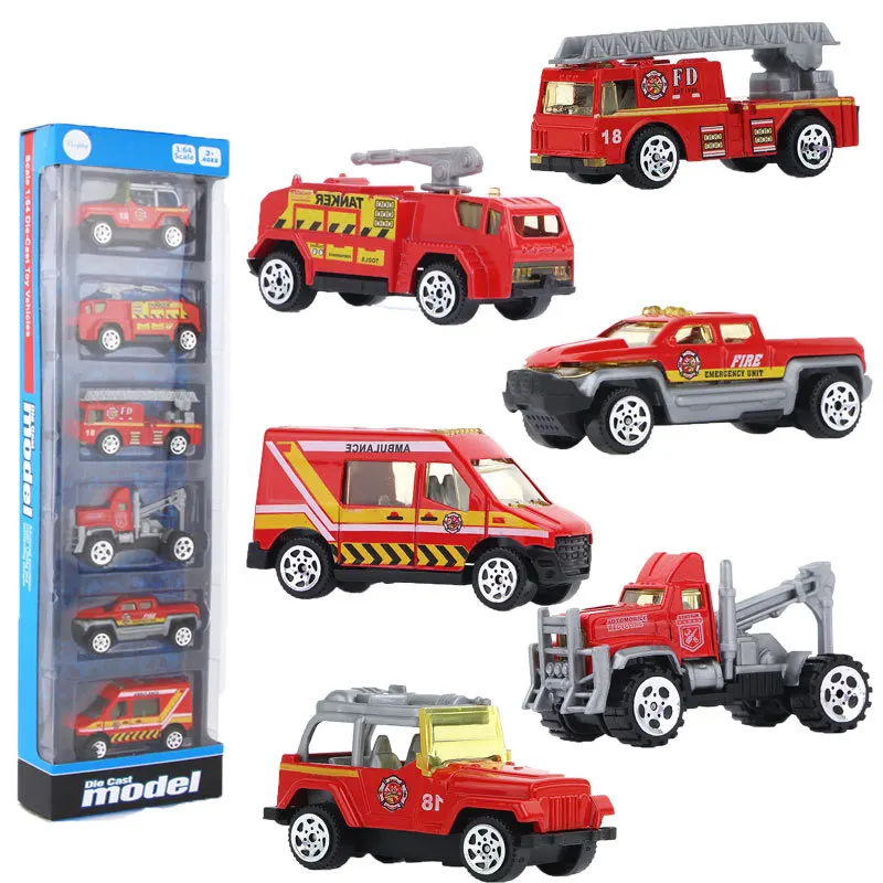 Hotsale Diecast Building Truck Set Metal Construction Vehicle 1:64 Scale Alloy Truck For Souvenir Gift For Boy Toys 6pcs/3pcs